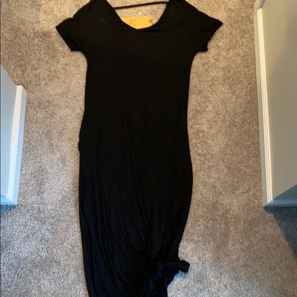 Black maxi dress